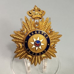 TUNISIE MEDAILLE BIJOU DE GRAND CROIX DE LA REGENCE DE TUNIS DINASTIE HUSSEINITES